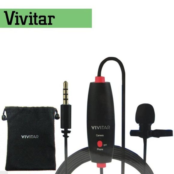 VIVITAR Mini Lavalier Streaming VIV-MIC-703L Microphone Vlogger Series - Picture 1 of 7
